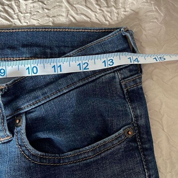 Banana Republic Women's Skinny Fit Jeans Stretch Mid Rise Dark Wash Blue 26/2 - Picture 8 of 10